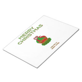 Weihnachtskuchen Notepad (27,9 cm x 21,6 cm) Notizblock