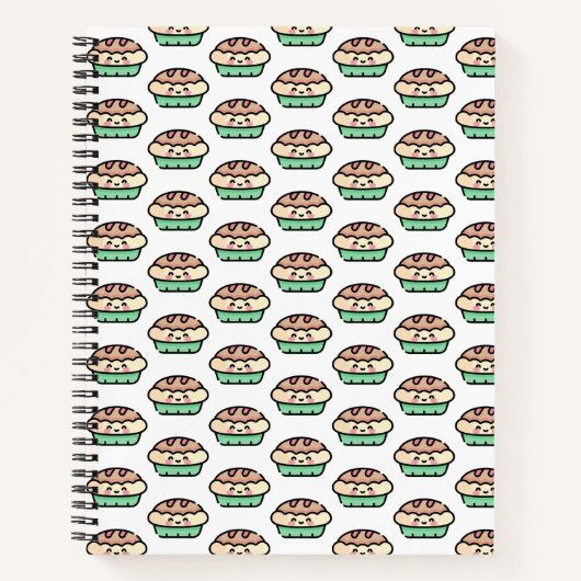 Weihnachtskuchen Notizblock (Vorderseite)