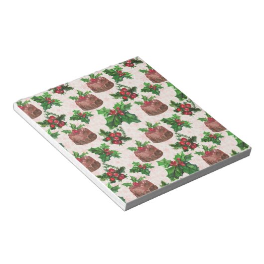 Weihnachtskuchen Notizblock (angewinkelt)