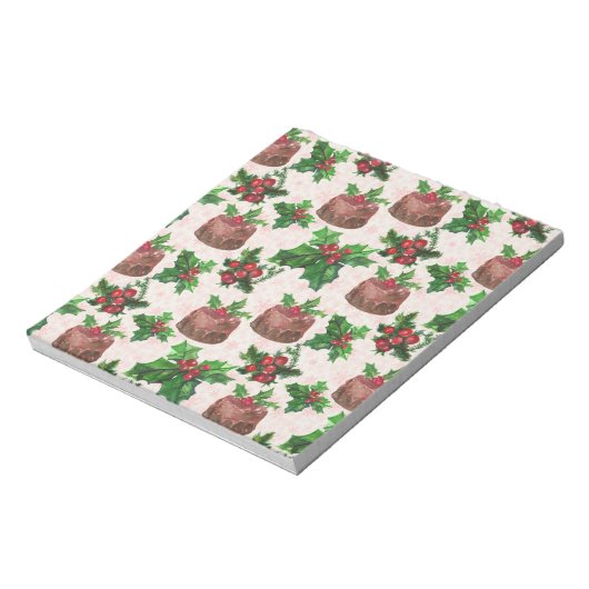 Weihnachtskuchen Notizblock (Rotiert)