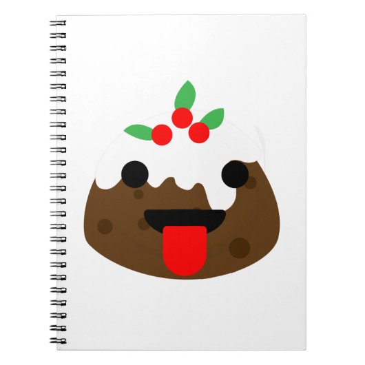 Weihnachtskuchen Notizblock (Vorderseite)