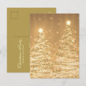 Weihnachtskuchen-Party Postkarte (Vorne/Hinten)