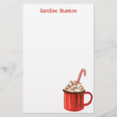 Weihnachtskuchen Personalisiert Briefpapier (Vorderseite)