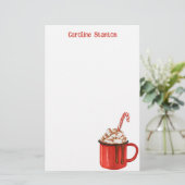 Weihnachtskuchen Personalisiert Briefpapier (Stehend Vorderseite)