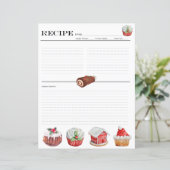 Weihnachtskuchen Rezept Buchbinderkarten (Stehend Vorderseite)