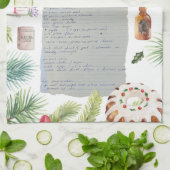 Weihnachtskuchen | Rezpe Heirloom Teetücher Geschirrtuch (Gefaltet)