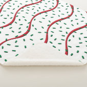 Weihnachtskuchen Roter Streifen Frosting Grüne Spr Sherpadecke (3/4)