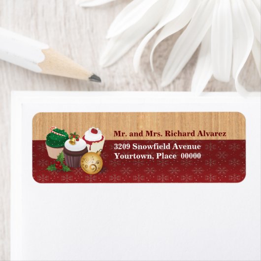 Weihnachtskuchen-Rücksendeadresse (Insitu)