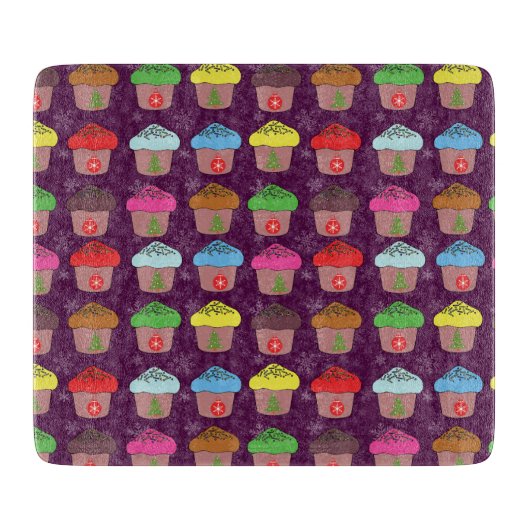 Weihnachtskuchen Schneidebrett (Vorderseite)