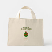 Weihnachtskuchen Tiny Tote Tasche (Rückseite)