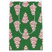 Weihnachtskuchen-Verpackungspapier-Set mit 3 Muste Mittlere Geschenktüte (Rückseite)