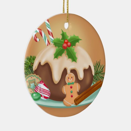 Weihnachtskuchen-Verzierung Keramik Ornament (Rechts)