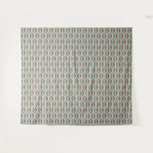 Weihnachtskuchen Wandteppich (Vorderseite (Horizontal))