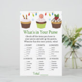 Weihnachtskuchen Was ist in deinem Handtaschenspie (Stehend Vorderseite)