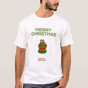 Weihnachtskuchen Weiß Basic T-Shirt