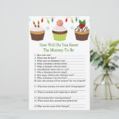 Weihnachtskuchen wie gut Sie wissen, Baby-Dusche (Stehend Vorderseite)