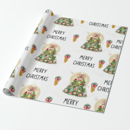 Weihnachtskuchenbaum Geschenkpapier