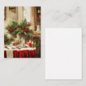 Weihnachtsküchenbudget Mini Mitteilungskarte (Vorne/Hinten)