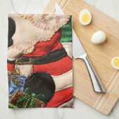 Weihnachtsküchentuch Geschirrtuch (Viertel Falte)