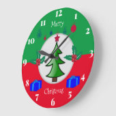 Weihnachtsküchenuhr Große Wanduhr (Winkel)
