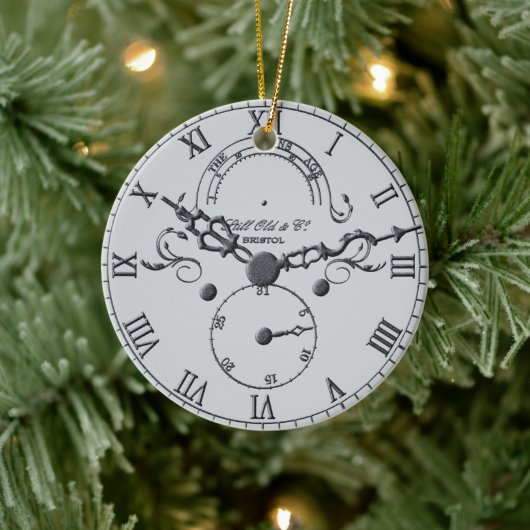 Weihnachtskuckuck oder Großvater Uhr Weihnachten Keramik Ornament (Baum)