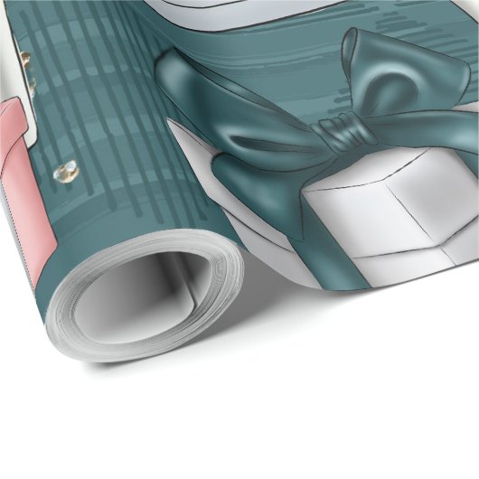 Weihnachtskuddle Wetter Geschenkpapier (Rolleneckpunkt)