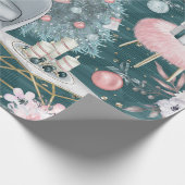 Weihnachtskuddle Wetter Geschenkpapier (Ecke)