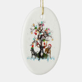 Weihnachtskugel auf Baum Santa Pitbull Hund Lover Keramik Ornament (Rechts)