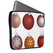 Weihnachtskugel Dekoration Laptopschutzhülle (Vorne Rechts)