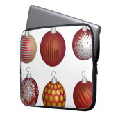 Weihnachtskugel Dekoration Laptopschutzhülle (Vorderseite Links)