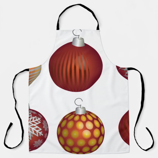 Weihnachtskugel Dekoration Schürze (Vorderseite)