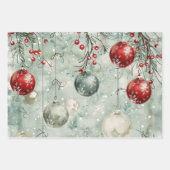 Weihnachtskugel Geschenkpapier Set (Vorderseite 2)