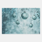 Weihnachtskugel Geschenkpapier Set (Vorderseite)