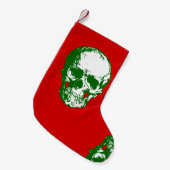 Weihnachtskugel mit einem Skelett Kleiner Weihnachtsstrumpf (Vorderansicht (hängend))