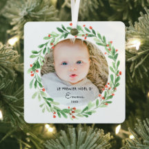 Weihnachtskugel mit Foto und Vornamen