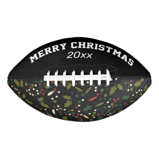 Weihnachtskugel mit individuellem Weihnachtsmuster Football (Vorderseite)
