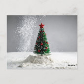 Weihnachtskugel Postkarte (Rückseite)
