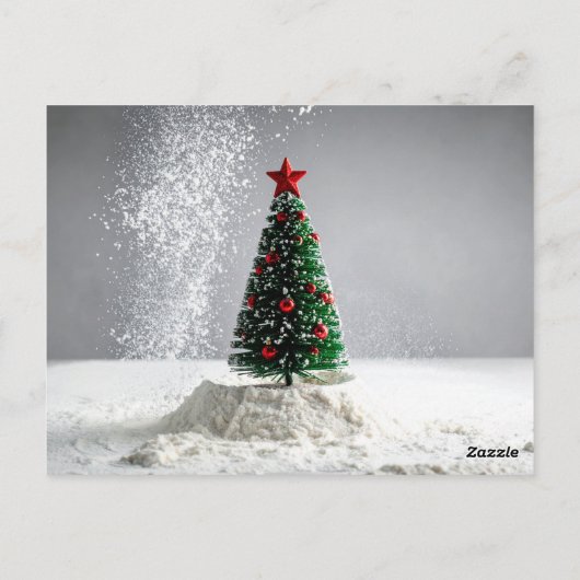 Weihnachtskugel Postkarte (Rückseite)