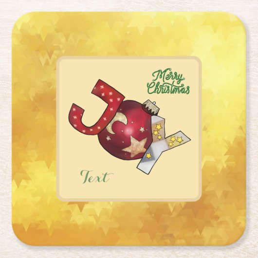 Weihnachtskugel Rechteckiger Pappuntersetzer (Vorderseite)