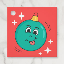 Weihnachtskugel Smiley Retro-Cartozeichner Geschenkanhänger