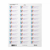 Weihnachtskugeln Benutzerdefinierte Adressetikette (Vorne)