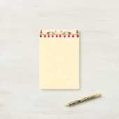 Weihnachtskugeln & Sternsänger-Vögel Post-it Klebezettel (Auf Schreibtisch)