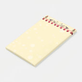 Weihnachtskugeln & Sternsänger-Vögel Post-it Klebezettel (angewinkelt)