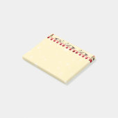 Weihnachtskugeln & Sternsänger-Vögel Post-it Klebezettel (angewinkelt)