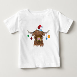 Weihnachtskuh Baby T-shirt