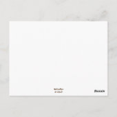 Weihnachtskuh Bull mit Weihnachtsmannmütze Mexikan Postkarte (Rückseite)