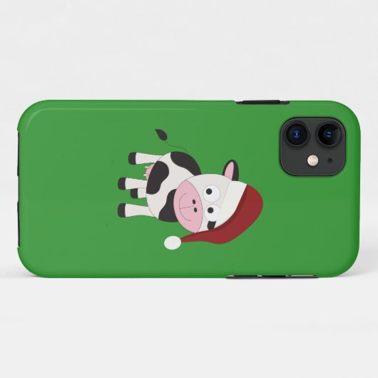 Weihnachtskuh Case-Mate iPhone Hülle (Rückseite (Horizontal))
