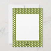 Weihnachtskuh Feiertagskarte (Rückseite)