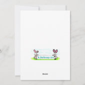 Weihnachtskuh Feiertagskarte (Rückseite)