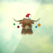 Weihnachtskuh Fensteraufkleber (Blatt 3)